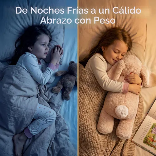 Miniatura 3 de Mewaii Animales de peluche con peso para adultos y niños, de 2 a 5 libras – 23 pulgadas de peluche de conejito calentable y refrigerable