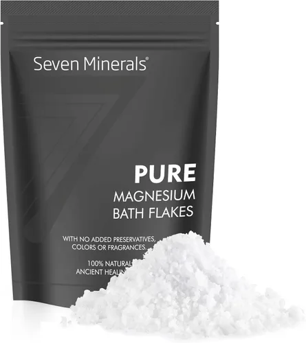 Miniatura 2 de Seven Minerals Copos de cloruro de magnesio puro de 3 libras – Absorbe mejor que la sal de Epsom – Remojamiento de pies totalmente natural sin