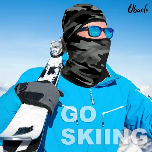Miniatura 126 de Obacle Pasamontañas para hombres y mujeres, para invierno, clima frío, esquí, ciclismo, caza