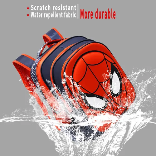 Miniatura 3 de Mochila escolar para niños pequeños, mochila escolar 3D de cómic, impermeable, ligera, para estudiantes de primaria, mochila escolar para niños