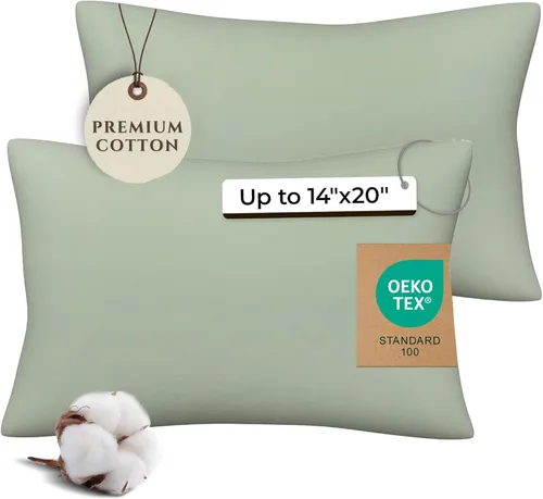 Miniatura 8 de Pobibaby - Paquete de 2 fundas de almohada de alta calidad para niños pequeños de 13 x 18 pulgadas - Tejido de jersey ultrasuave - Almohada