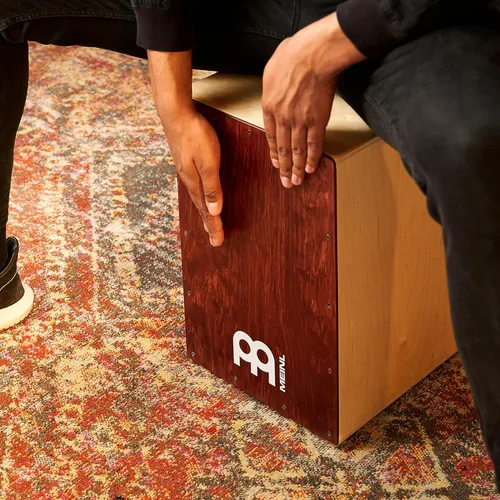 Miniatura 10 de Caja Cajón de Tambor con Bolsa Bundle para Música Acústica — FABRICADO EN EUROPA — Madera de Abedul Báltico, Toca con Tus Manos, Tamaño Completo
