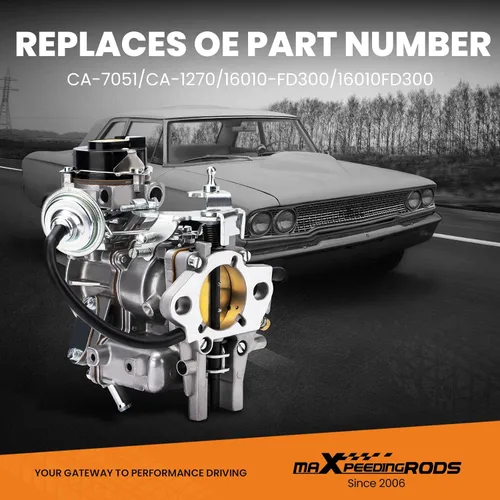 Miniatura 4 de maXpeedingrods Carburador de 1 barril para Ford 4.9L 300 Cu/4.1L 250 Cu/3.3L 200 Cu Engine 1965-1985 para Bronco Fairmont Granada Econoline F100
