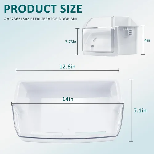 Miniatura 3 de AAP73631502 - Estante de repuesto para puerta de refrigerador, compatible con Ken-More L-G Elite Refrigerador Shelf Replacement-LFX28968ST