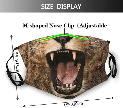 Miniatura 2 de 2 mascarillas de animales para la cara, con 6 filtros.