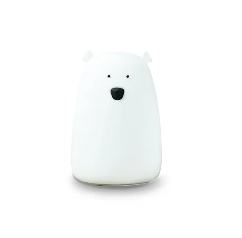 Miniatura 11 de Luz nocturna LED de silicona portátil de dibujos animados para niños, recargable por USB, luz blanca cálida/cálida, luz cambiable, bonita lámpara