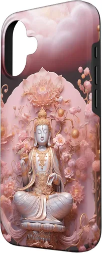 Miniatura 2 de iPhone 16 Pink Buddha - Lotus Flower - Spiritual Buddhism Buddhist Case