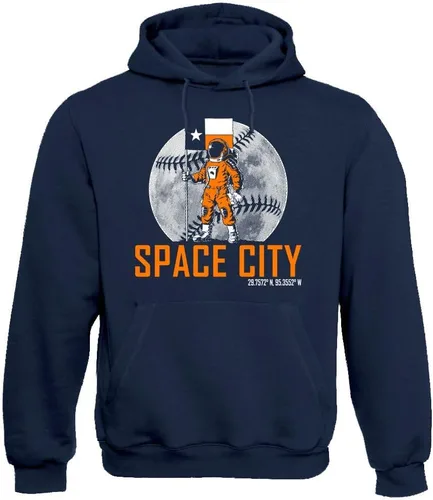 Miniatura 8 de Xtreme Apparrel Crush City Houston Space City Astronaut - Sudadera con capucha para los fanáticos del béisbol