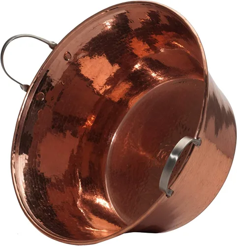 Miniatura 4 de Sertodo Copper Sartén para mermelada 8 pulgadas de diámetro x 3.25 pulgadas de profundidad 1 cuarto de galón 100% cobre puro, calibre pesado