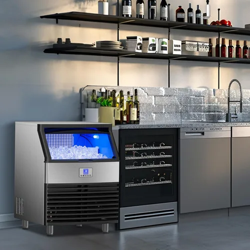 Miniatura 7 de Máquina comercial para hacer hielo de 450 libras/24 horas, máquina de hielo debajo del mostrador, compresor mejorado de 120 libras, contenedor