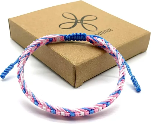 Miniatura 7 de LAMIBEE Pulsera tibetana con diseño de pansexualidad bisexual LGBT Proud Love Brazaletes de cuerda de amuleto y bohemio para mujeres y hombres hilo