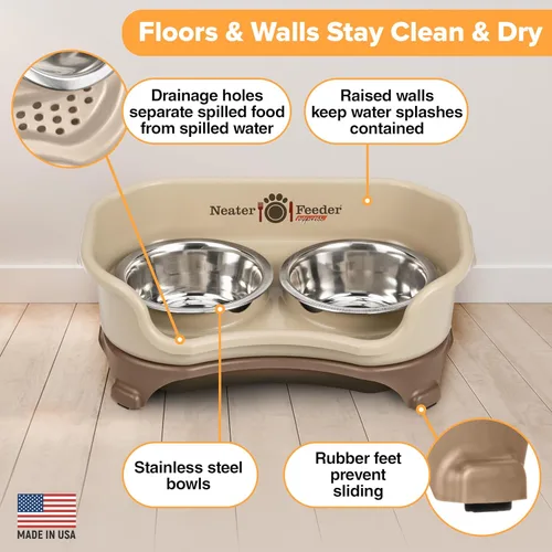 Miniatura 6 de Neater Feeder Express - Cuencos para perros a prueba de desorden, elevados para razas pequeñas de menos de 15 libras, fabricados en EE. UU., Soporte