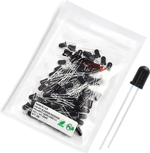 Miniatura 9 de CHANZON 100 unids 0.118 in Rayo infrarrojo IR 850nm emisor LED diodo luces (transparente transparente lente redonda DC 1.4V-1.6V 20mA) iluminación