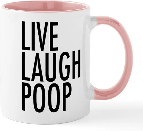 Miniatura 73 de CafePress Time To Poop Mugs Taza de café de cerámica de 11 oz (11.0 fl oz)