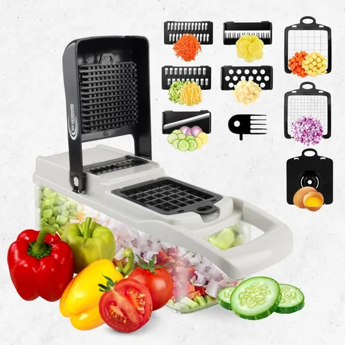 Picador de verduras, juego de 14 piezas, cuchillas para cortar, cuchillas para cortar, hoja de celosía, cuchillas de trituración, separador de