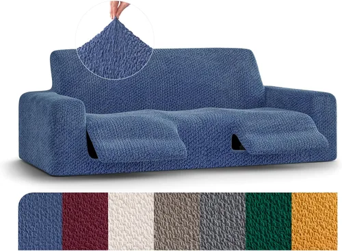 Miniatura 11 de PAULATO BY GA.I.CO. Funda reclinable – Funda de ajuste suave – Protector elástico de muebles reclinables de 1 pieza – Tela de terciopelo lavable a