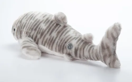 Miniatura 8 de The Petting Zoo Peluche de tiburón tigre, regalos para niños, animales salvajes del océano Onez, juguete de peluche de tiburón de 20 pulgadas