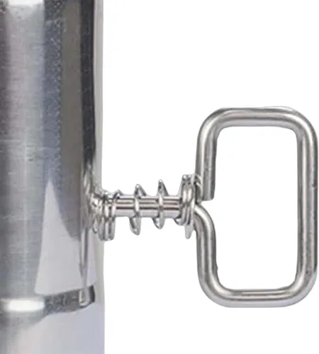 Miniatura 3 de Almencla Tubo de estufa portátil con amortiguador, tubo de chimenea, carpas calientes, estufa, tubo de extensión de combustión de acero inoxidable
