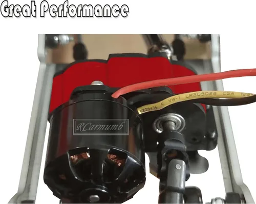 Miniatura 4 de Caja de cambios de transmisión central Actualizaciones Parte para 1/10 RC Crawler car Axial SCX10 SCX10 ii 90047 Wraith, caja de cambios de Rojo