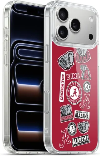 Miniatura 373 de Head Case Designs Funda de gel suave con licencia oficial de la Universidad de Alabama UA Collage compatible con Apple iPhone 13 Pro Max