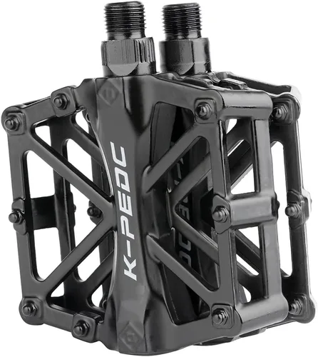 TXJ Sports Pedales de bicicleta 9/16 "Pedales de bicicleta de montaña, pedales de plataforma ligeros de aluminio para bicicletas de carretera BMX MTB