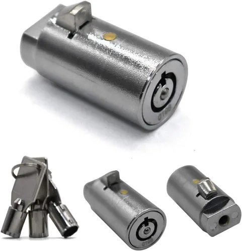 Miniatura 7 de Cerradura de máquina expendedora con llave igual para máquinas de coque, aperitivos y refrescos, 3 llaves incluidas