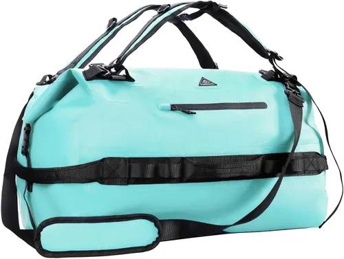 Miniatura 12 de Haimont Mochila Duffel Grande Impermeable con Parte Superior Enrollable, Bolsa Duffel Seca de Servicio Pesado para Navegación, Viajes, Camping, Negro