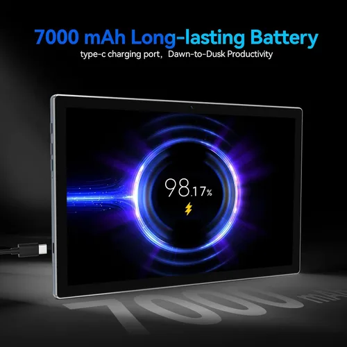 Miniatura 7 de Tableta Android de 10.1 pulgadas, procesador Octa-Core 2026 con almacenamiento de 64 GB, tableta WiFi 6, cámara dual de 13 MP+5MP, tableta 2 en 1
