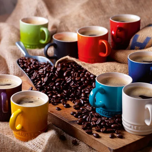Miniatura 4 de Le Creuset Juego de 6 tazas de gres Londres, 12 onzas cada una, color blanco
