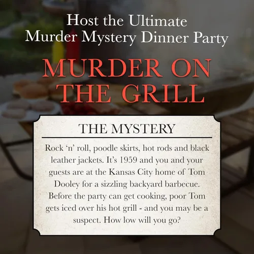 Miniatura 5 de Murder Mystery Party Games - A Murder on the Grill, Host Your Own Cookout Murder Mystery Dinner for 8 Adult Players, Solve the Case with Crime Scene