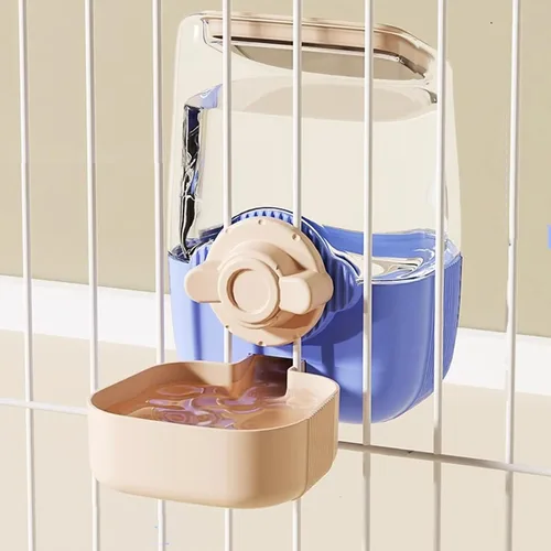 Miniatura 11 de Comederos automáticos colgantes para perros y gatos, comedero automático para conejos sin goteo, dispensador de jaulas de alimentación de mascotas