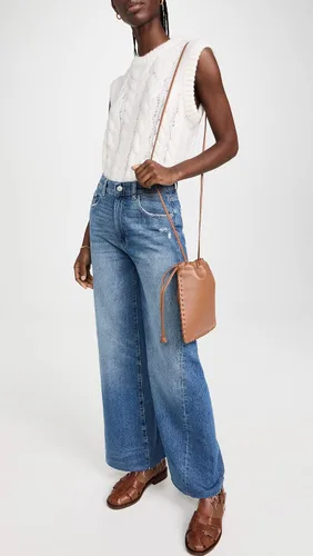 Miniatura 5 de DL1961 Hepburn pierna ancha para mujer jeans vintage de tiro alto