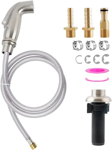 Miniatura 9 de Juego de Accesorios de Rociador de Fregadero de Cocina Universal/Manguera/Soporte, Rociador Lateral de Cocina Compatible con Grifería Moen/Delta