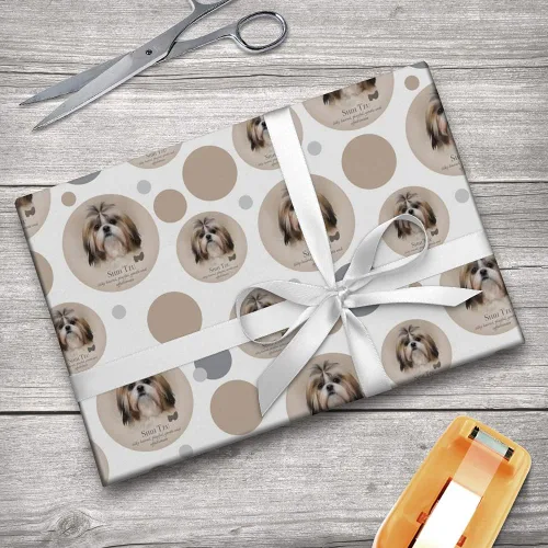 Miniatura 5 de GRAPHICS & MORE Rollo de papel de regalo Shih Tzu Dog Breed