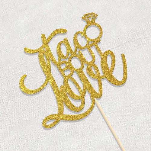 Miniatura 2 de Taco Bout Love Cake Topper estilo fiesta mexicana despedida de soltera fiesta temática de compromiso suministros de fiesta de despedida de soltera