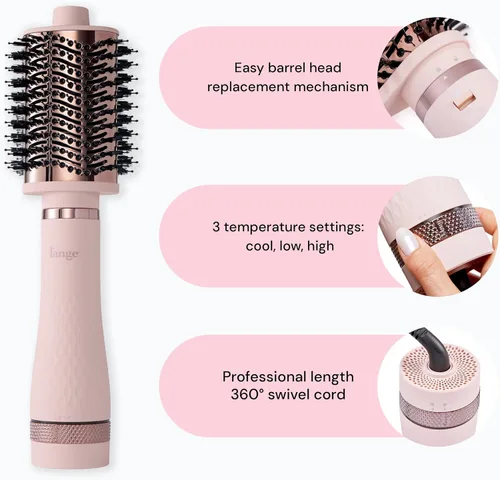 Miniatura 2 de L'ANGE HAIR Cepillo secador de pelo de la serie Multi-Volume Cepillo secador de pelo intercambiable con barril de titanio iónico para un