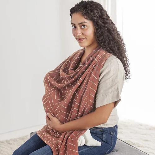 Itzy Ritzy Breastfeeding Boss Funda Multiusos – Una Funda de Lactancia, Manta Envolvente, Funda para Asiento de Automóvil, Alfombrilla para Tiempo