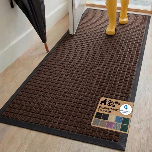 Miniatura 59 de Gorilla Grip - Tapete WeatherMax todoterreno 100% impermeable, caucho natural, resistente a manchas y decoloración, perfil bajo, interior y Grafito