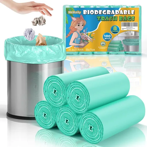 Miniatura 9 de Bolsas de basura pequeñas de 4 galones, bolsas de basura para baño, cocina, oficina, forros transparentes para cestas de basura para arena de gatos