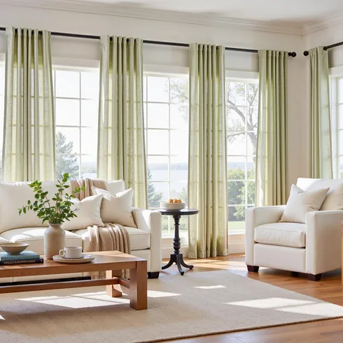 Miniatura 3 de JINCHAN Cortinas de mezcla de lino de 84 pulgadas de largo, 2 paneles para dormitorio y sala de estar, cortinas de campo con filtro de luz de 50