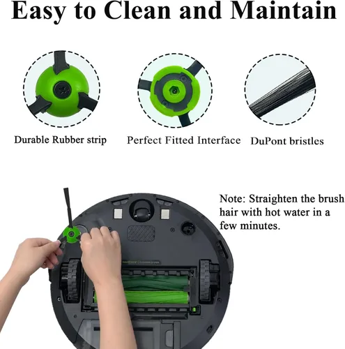 Miniatura 4 de 6 Pack de cepillos laterales de repuesto compatibles con iRobot Roomba i & j & e Series Todos los modelos, accesorios de cepillos de barrido