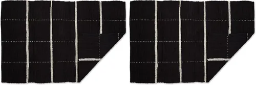 Miniatura 15 de DII Modern Farmhouse - Alfombra Chindi de algodón, 26 x 40 pulgadas, color negro y crema