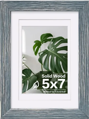 Miniatura 88 de Egofine - Portarretratos de 4 x 6 pulgadas, de madera maciza con plexiglás, para fotos de 3.5 x 5 con paspartú o de 4 x 6 sin paspartú, para colocar