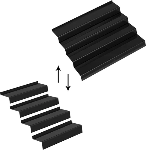 Miniatura 5 de Sezanrpt Organizador de cajones de especias acrílico ajustable, estante organizador de cajones de especias expandible de 8 a 16 pulgadas