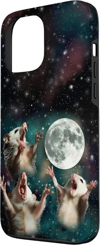 Miniatura 2 de Three Possum Moon 3 Opossum Funny Weird Cursed Meme Case para iPhone 17