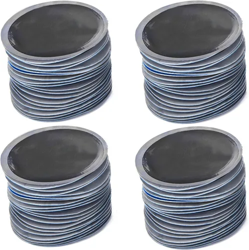Parches radiales para neumáticos, 80 parches redondos de goma de 2-1/4 pulgadas, reparación universal de pinchazos de neumáticos, parches fríos sin