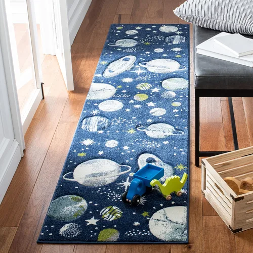 Miniatura 12 de SAFAVIEH Carousel Kids Collection - Alfombra decorativa de 2 x 3 pies, color gris y lavanda, no desprende pelusa y de fácil cuidado, ideal
