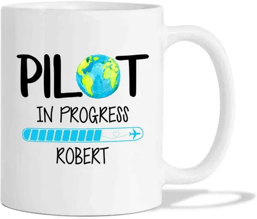Miniatura 9 de BigTees Taza de café de piloto personalizada, regalos para piloto, taza de piloto, taza de café de piloto de avión, taza de café personalizada