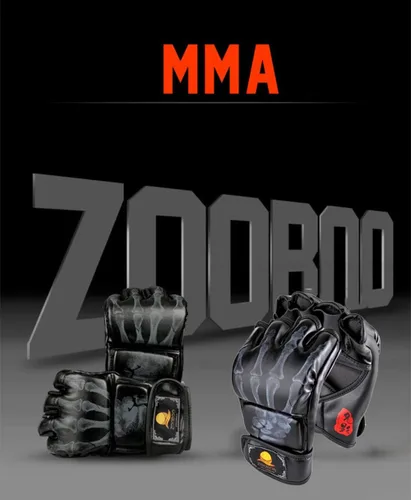 Miniatura 7 de ZooBoo MMA Gloves, Half-Finger Boxing Fight Gloves MMA Mitts with Adjustable Wrist Band for Sanda Sparring Punching Bag Training