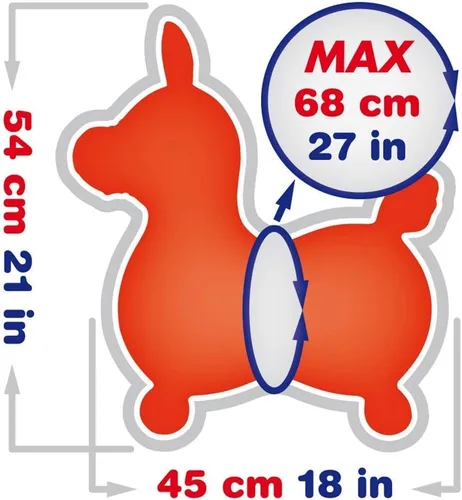 Miniatura 3 de Gymnic Rody Caballo Saltarín Naranja